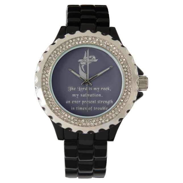 Reloj De Pulsera El Señor es mi piedra (Anverso)