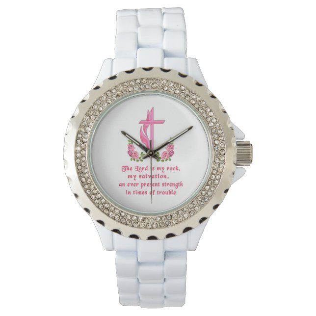 Reloj De Pulsera El Señor es mi Roca (Anverso)