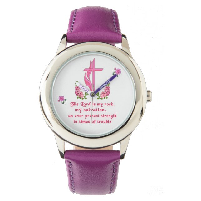 Reloj De Pulsera El Señor es mi roca (Anverso)
