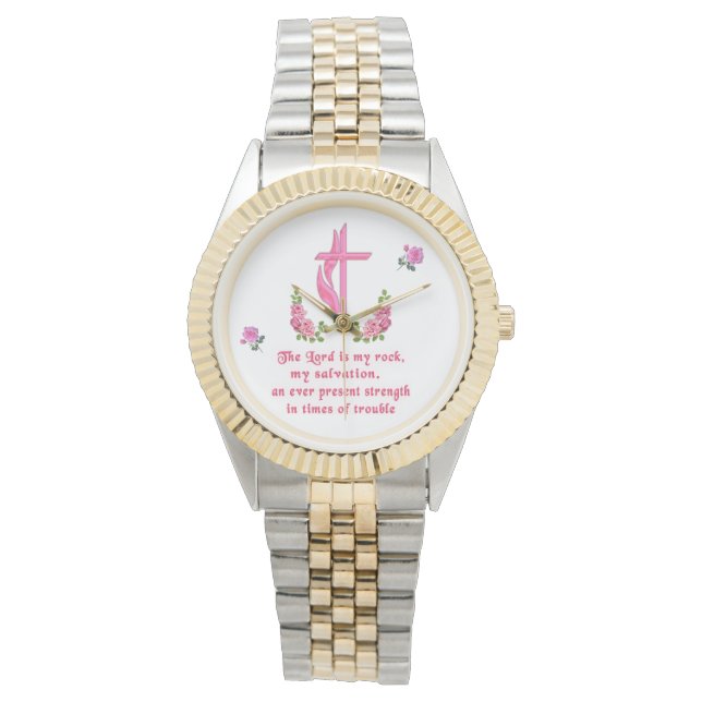 Reloj De Pulsera El Señor es mi roca (Anverso)