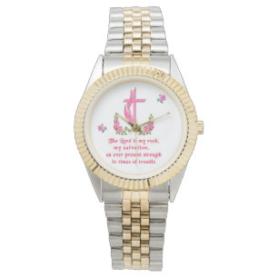 Reloj De Pulsera El Señor es mi roca cristiano