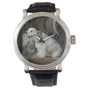 Reloj De Pulsera el sentarse de cocker spaniel del americano