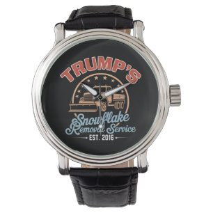 Reloj De Pulsera El servicio de remoción de copos de nieve de Trump