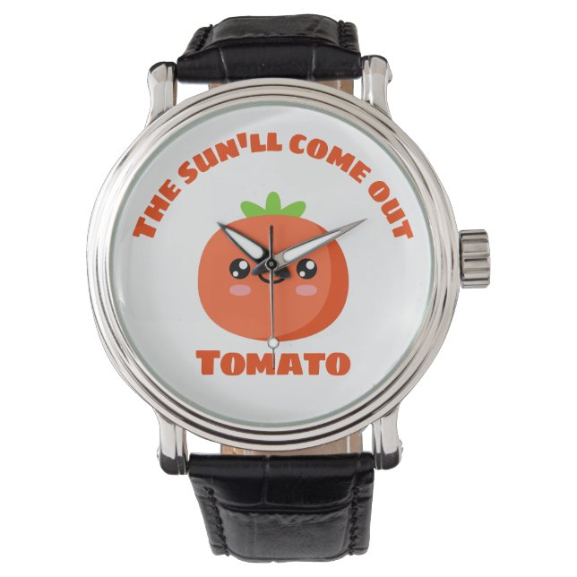 Reloj De Pulsera El sol saldrá de Tomate (Anverso)