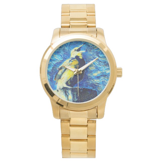 Reloj De Pulsera El solitario estilo VanGogh (Anverso)