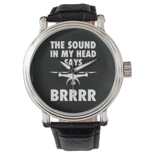 Reloj De Pulsera El Sonido En La Cabeza Dice Drone