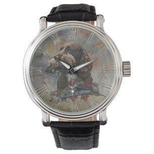 Reloj De Pulsera El Sprocker Spaniel, el arte del perro de las arma
