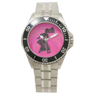 Reloj De Pulsera El tambor de Boogie Nights de Nueva York Pink cali