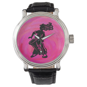 Reloj De Pulsera El tambor de Boogie Nights de Nueva York Pink cali