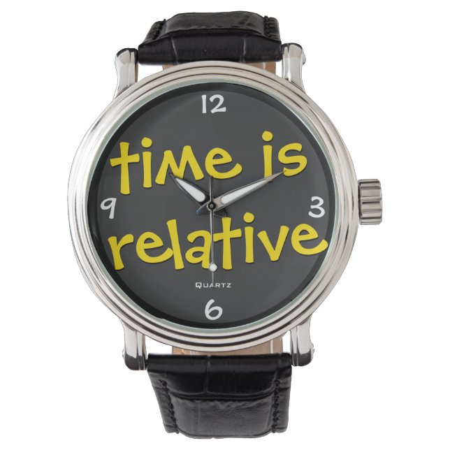 Reloj De Pulsera El tiempo es relativo (Anverso)