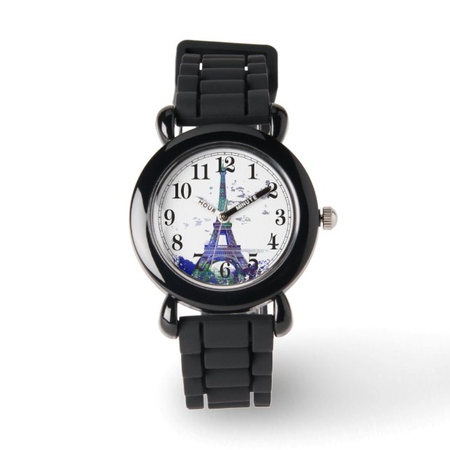 Reloj De Pulsera El tour salpicón de color Eiffel (Anverso)