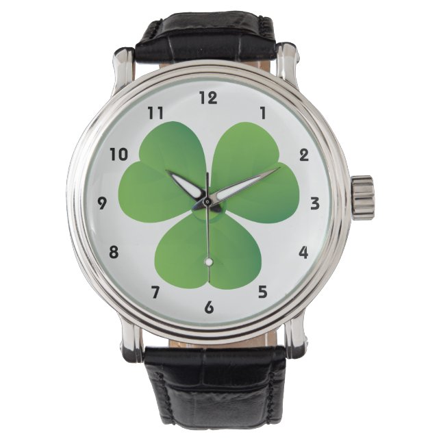 Reloj De Pulsera El trébol irlandés St. Patrick's Day personalizado (Anverso)