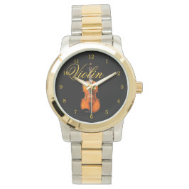 Reloj De Pulsera El último violín que observa Leslie Harlow