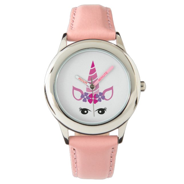 Reloj De Pulsera El Unicornio Rosa (Anverso)