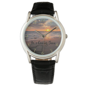 Reloj De Pulsera ÉL VIENE PRONTO océano de fe cristiana