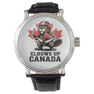 Reloj De Pulsera Elbows Up Canada Orgulloso