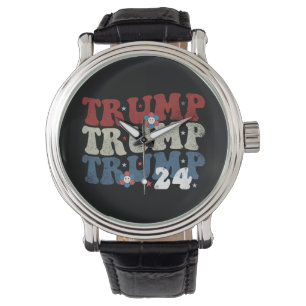 Reloj De Pulsera Elección de Trump Retro Groovy 24 2024