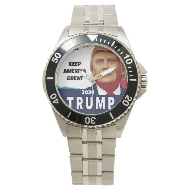 Reloj De Pulsera Elecciones de Trump 2024 Mantengan a Estados Unido (Anverso)