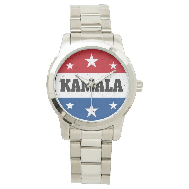 Reloj De Pulsera Elecciones Kamala Harris 2024 V (Anverso)