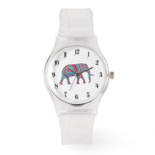Reloj De Pulsera Elefante colorido