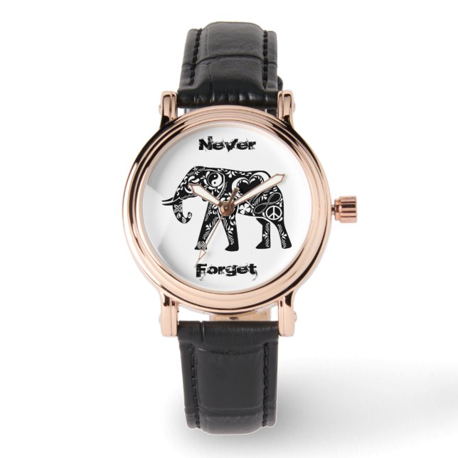 Reloj De Pulsera Elefante de la Paz (Anverso)
