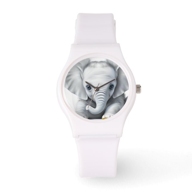 Reloj De Pulsera Elefante Gray Baby Adorable (Anverso)