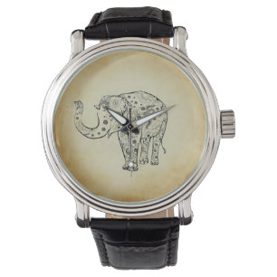 Reloj De Pulsera Elefante Patterado