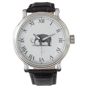 Reloj De Pulsera Elefante pre-histórico de mamut loboso