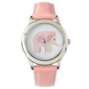 Reloj De Pulsera Elefante rosa