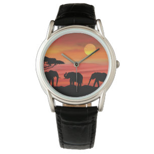 Reloj De Pulsera Elefantes aburridos del Serengeti