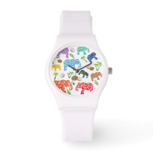 Reloj De Pulsera Elefantes tropicales
