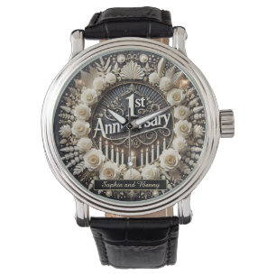 Reloj De Pulsera Elegancia circular para las películas de aniversar