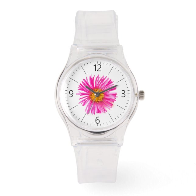 Reloj De Pulsera Elegancia de flor única (Anverso)