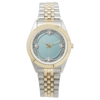 Reloj De Pulsera Elegant Blue and Silver eWatch 