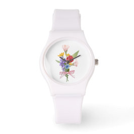 Reloj De Pulsera Elegant Floral Bouquet Watch