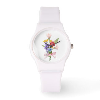 Reloj De Pulsera Elegant Floral Bouquet Watch