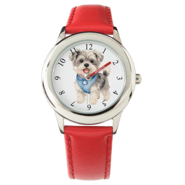 Reloj De Pulsera Elegant Gold Grooming Pet Personalized Collection (Anverso)
