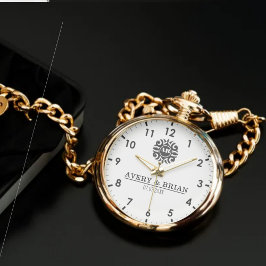 Reloj De Pulsera Elegant Luxury Monogram Letters Couple's Names