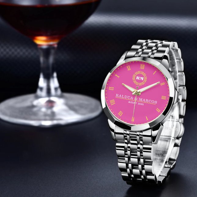Reloj De Pulsera Elegant Personalized Monogram Perfect Gift (Subido por el creador)