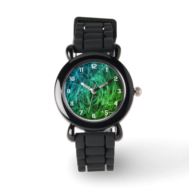 Reloj De Pulsera Elegant Smoke Swirl Texture (Anverso)