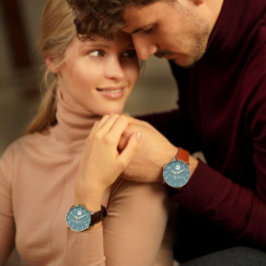 Reloj De Pulsera Elegant typography custom name couple's gift