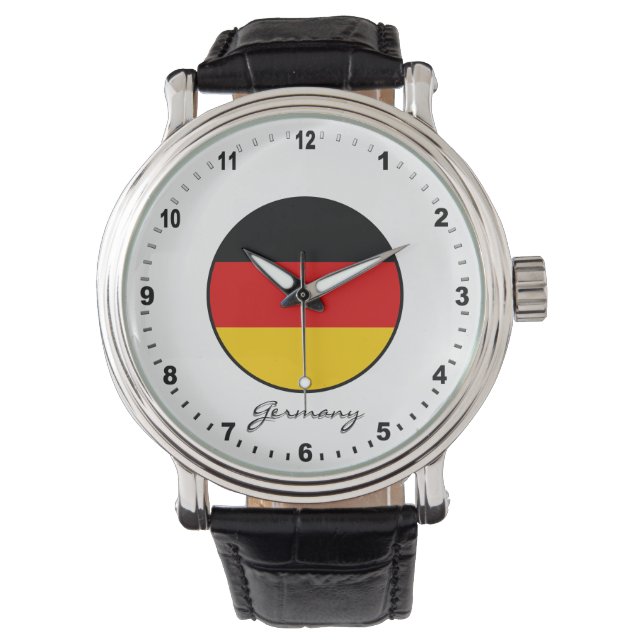 Reloj De Pulsera Elegante Alemania Watch & Bandera alemana / Berlín (Anverso)