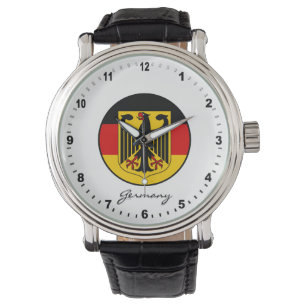 Reloj De Pulsera Elegante Alemania Watch & Bandera alemana / Deutsc
