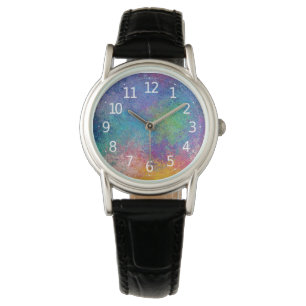 Reloj De Pulsera Elegante arte abstracto acrílico