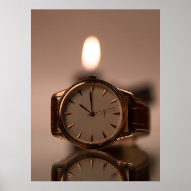 Reloj de pulsera elegante, arte refinado (Frente)