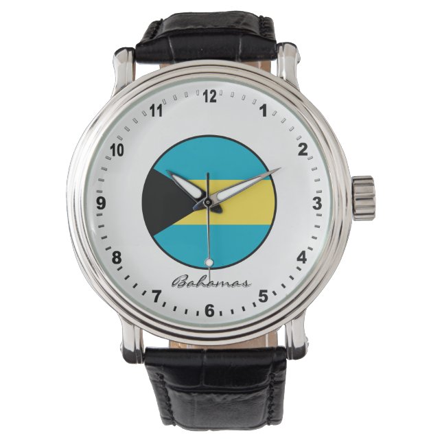 Reloj De Pulsera Elegante bandera de Bahamas Watch y Bahamas (Anverso)