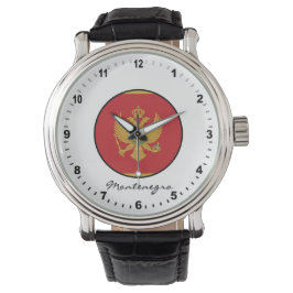 Reloj De Pulsera Elegante bandera de Montenegro Watch y Montenegro