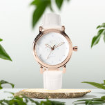 Reloj De Pulsera Elegante Blue Floral eWatch personalizado<br><div class="desc">Regalo para ella,  reloj de pulsera floral azul</div>