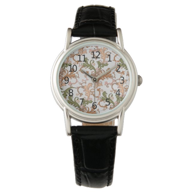 Reloj De Pulsera Elegante Boho victoriano vintage deja el fondo | (Anverso)