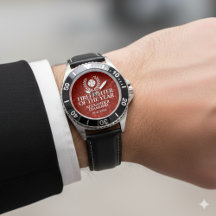 Elegante bombero del año mármol rojo